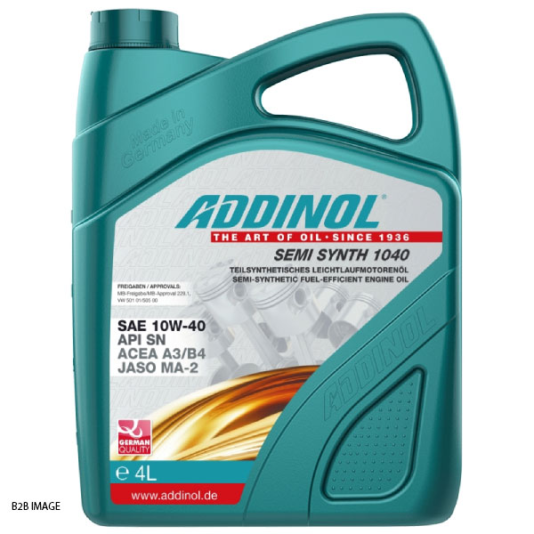 ADDINOL 10W-40 SEMI SYNTHETIC 1040 - Image 2